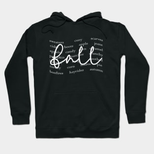 Fall Words Autumn Thanksgiving Fall Graphic Autumn Hoodie